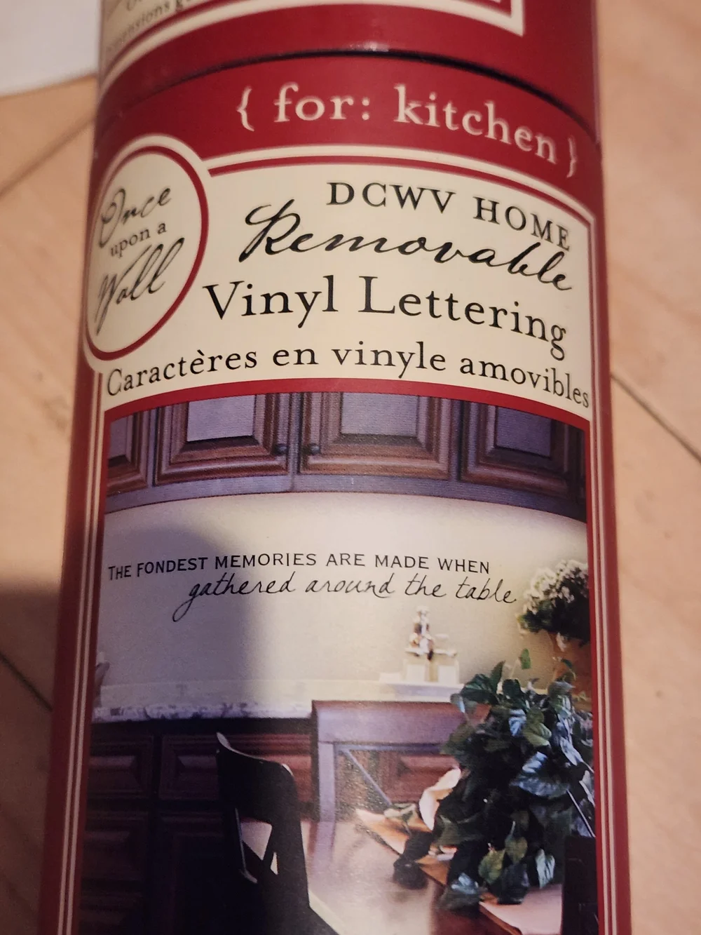 Removable Vinyl Lettering - Red